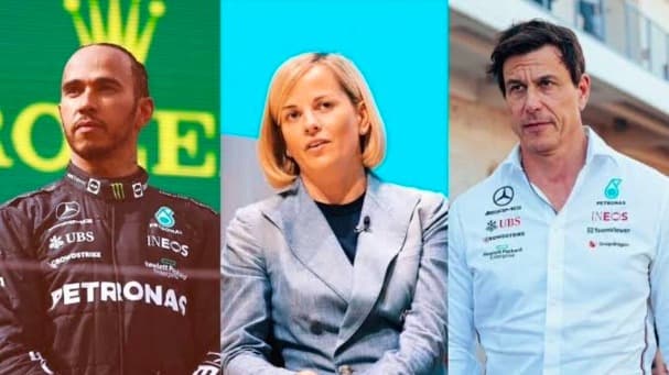 سوزي وولف تكشف رد فعل زوجها بعد انتقال هاميلتون إلى فيراري