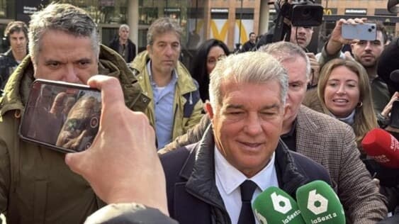 لابورتا يتحدث عن ميسي ويامال وملفات برشلونة الرئيسية